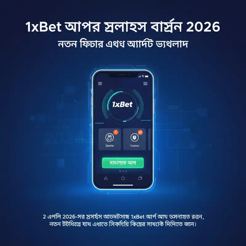1xBet সর্বশেষ ভার্সন ২০২৬ আপডেট ব্যানার